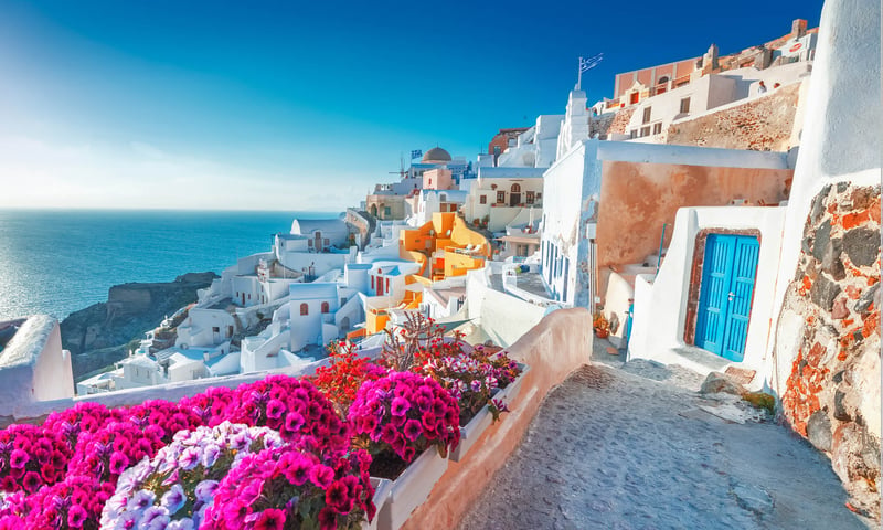 Greece's Santorini island is known best for its dramatic scenery and elegant whitewashed villages.