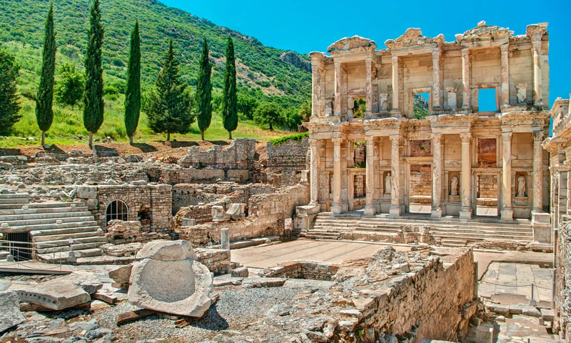 From Türkiye's Kusadasi you can reach the Ephesus ruins (optional land activity, charges may apply).