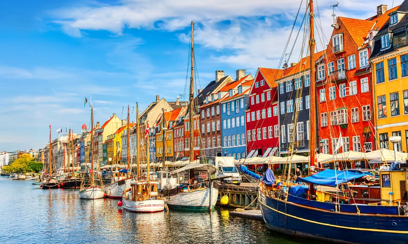 Discover the colourful architecture of Copenhagen's waterfront.