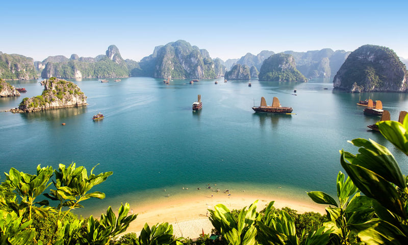Discover the serenity of Vietnam’s UNESCO-listed Ha Long Bay.