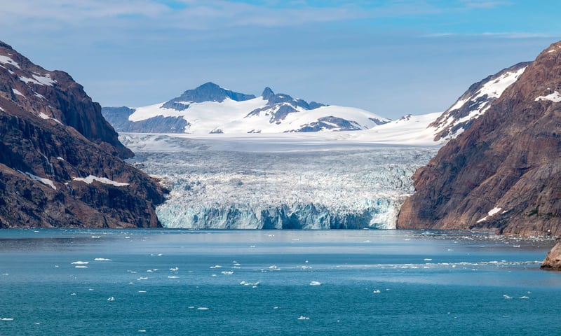 Cruise through the breathtaking Prins Christian Sund.
