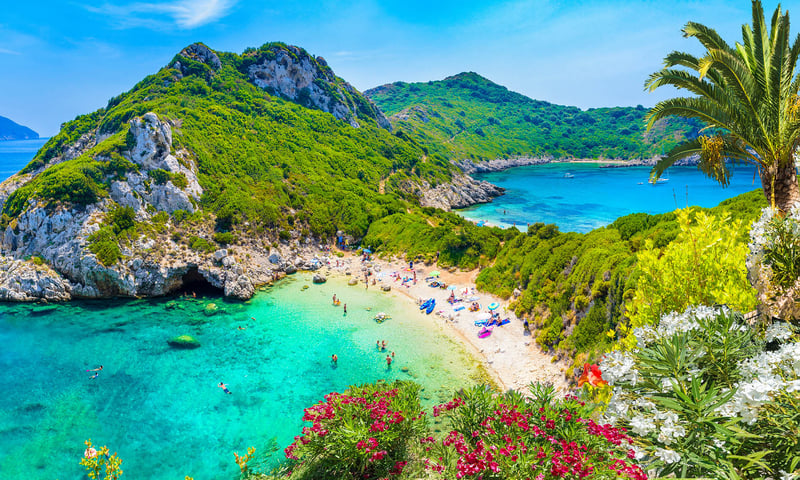 Soak up the sun on the stunning Ionian island of Corfu, Greece.