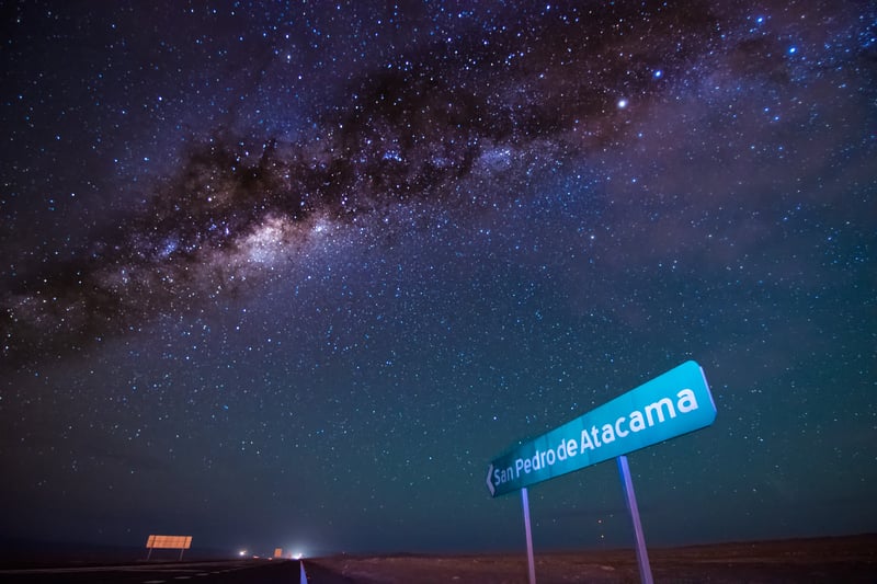 Choose to stargaze at clear night sky in the Atacama Desert in Chile (optional tour)