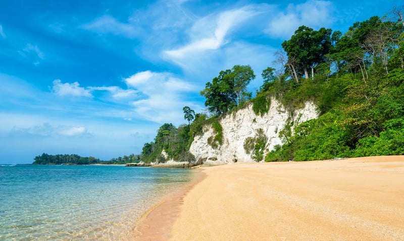 Unwind on Bharatpur Beach on Neil Island, Andaman Islands.