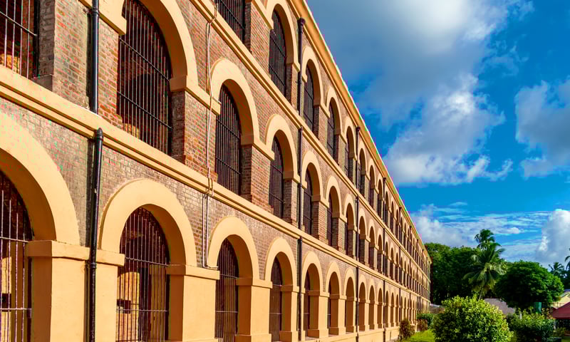 Stop by the Cellular Jail in Port Blair, Andaman Islands.