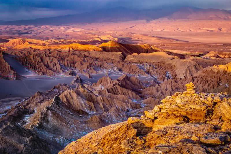 Valle de la Luna is one of the must-see destinations of the Atacama Desert (optional tour).
