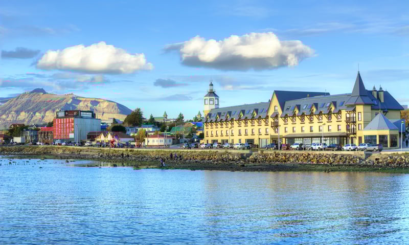 Stroll the picturesque waterfront in Puerto Natales, Chile (Itinerary 2).