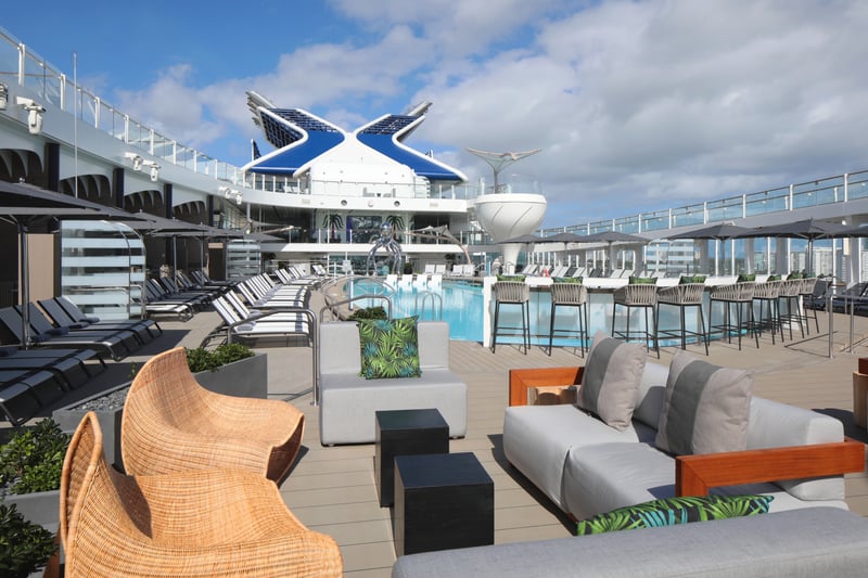 Relax on the resort deck aboard Celebrity Ascent.