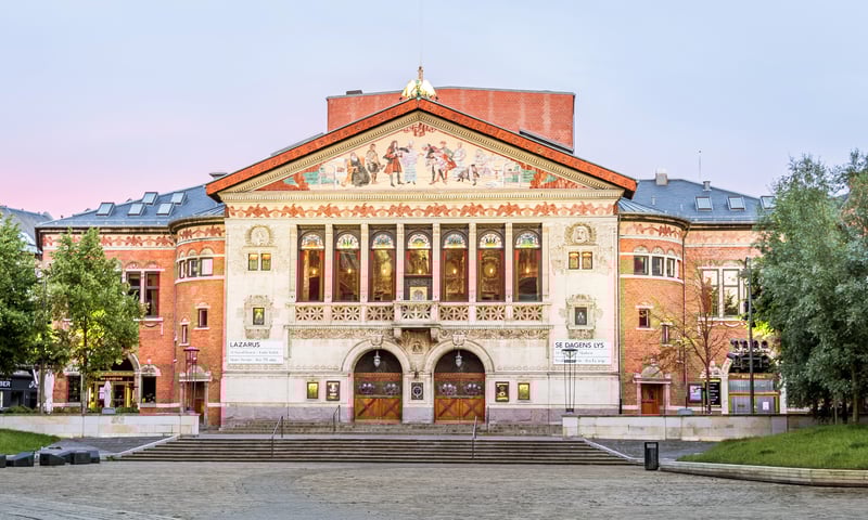 Seek out the Aarhus Theatre with time in Aarhus, Denmark.