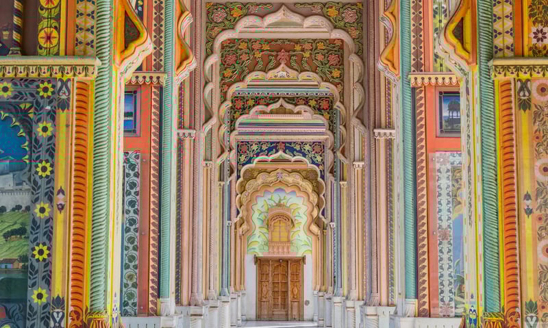 You could see the stunning Patrika Gate during leisure time in Jaipur, Rajasthan, India.