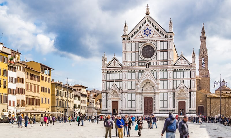 Basilica of the Holy Cross in Florence, Italy (Itinerary 2).