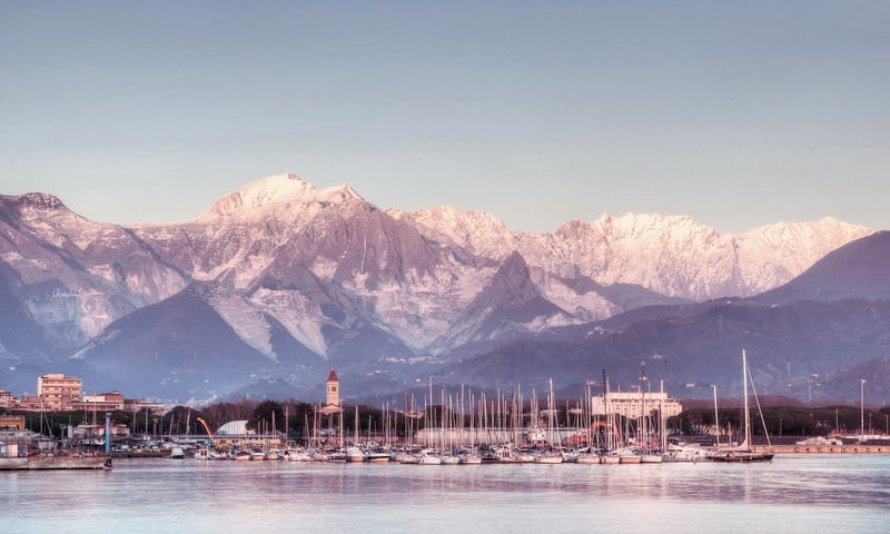 Marina di Carrara is located near Florence, Lucca and Pisa in Italy. (Itinerary 2)