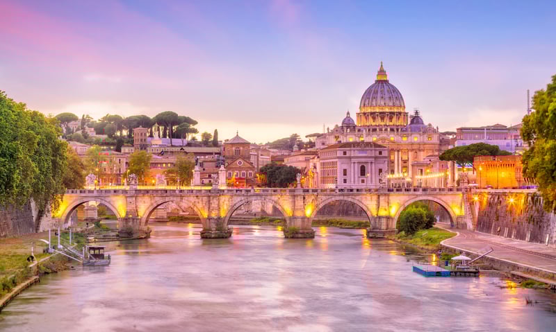 Explore the magnificent St. Peter's Basilica, the largest church in the world, with time in Rome.