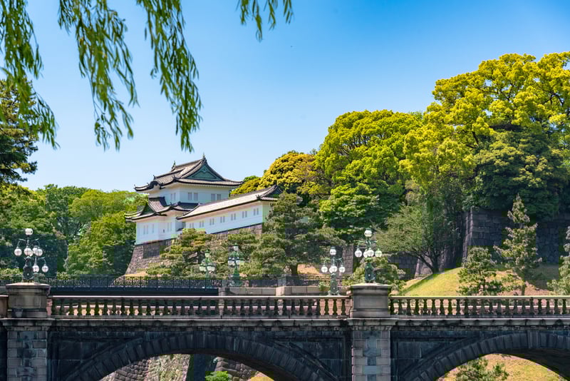 Admire the Imperial Palace on a guided tour of Tokyo, Japan.
