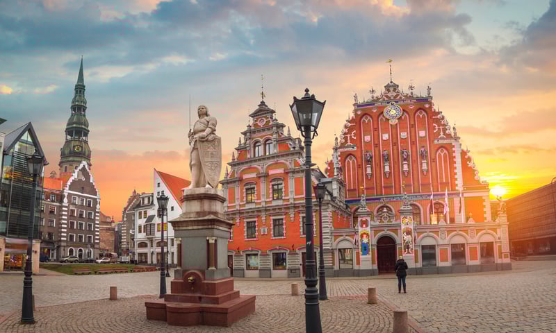 Riga, Latvia’s capital, is set on the Baltic Sea at the mouth of the River Daugava.