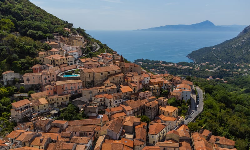 Maratea faces a spectacular stretch of the Tyrrhenian Sea in Italy.