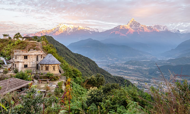 Admire the changing landscapes on a trip to the city of Pokhara, Nepal.