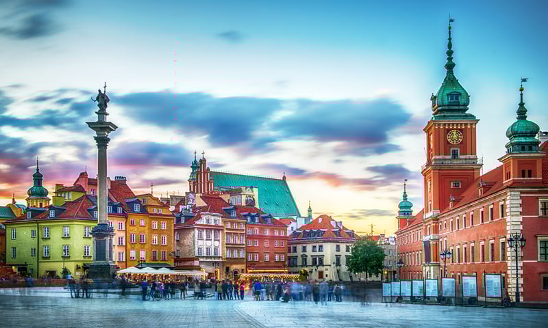 Warsaw's Old Town and Royal Way in Poland (Itinerary 2).