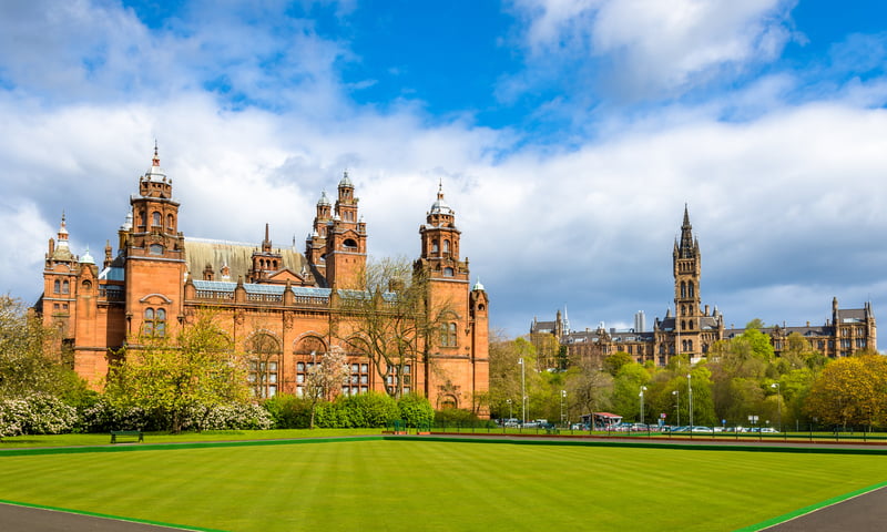 Make your own way to Glasgow, Scotland.