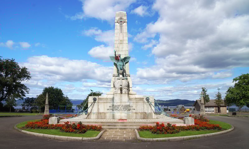 Visit the Greenock Cenotaph War Memorial in Greenock, Scotland.