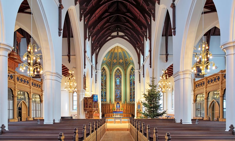 Haga Church in one of the oldest neighbourhoods in Gothenburg, Sweden.