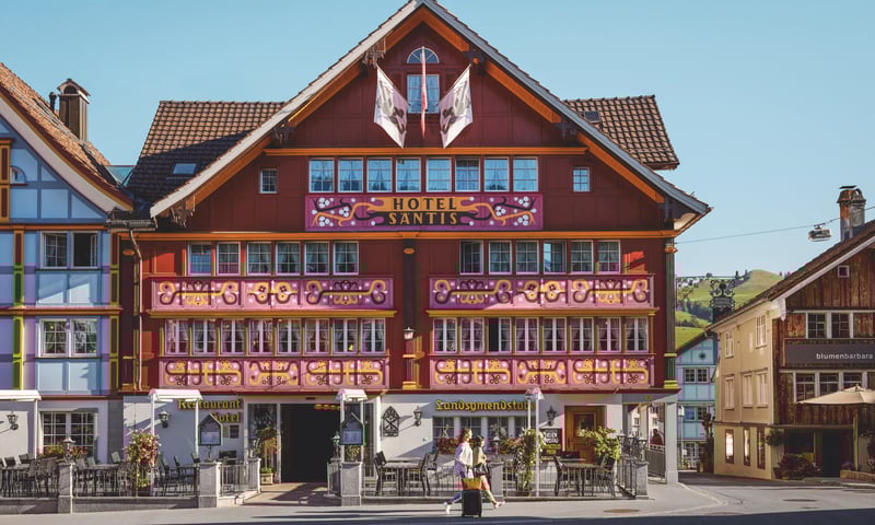 Enjoy free time in the village of Appenzell, Switzerland.