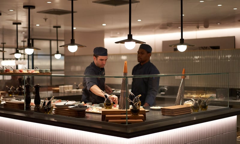 Enjoy some Italian dishes at Extra Virgin onboard Valiant Lady.