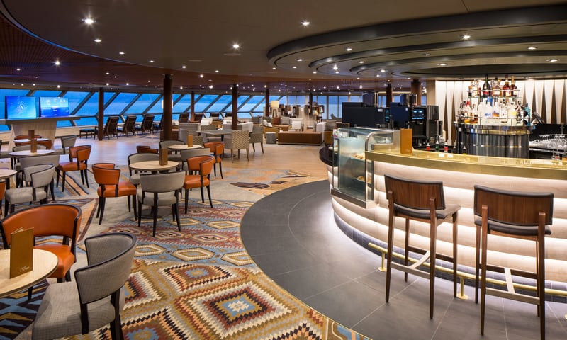 Take a quiet moment in the Explorations Cafe aboard Holland America's Westerdam.