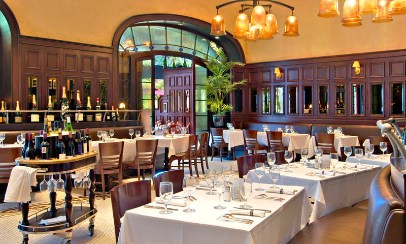 Browse the extensive wine list at Mon Ami Gabi at Paris Resort & Casino in Las Vegas, Nevada.