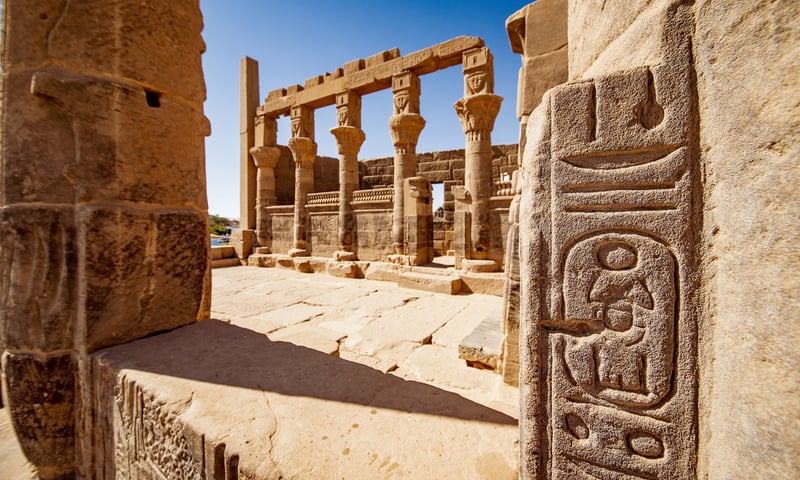 The enchanting Temple of Philae, Egypt.