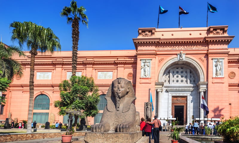 Experience a guided tour of Cairo's famous Egyptian Museum.