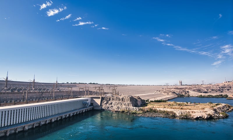 Marvel at the Aswan High Dam while sailing the Nile River.
