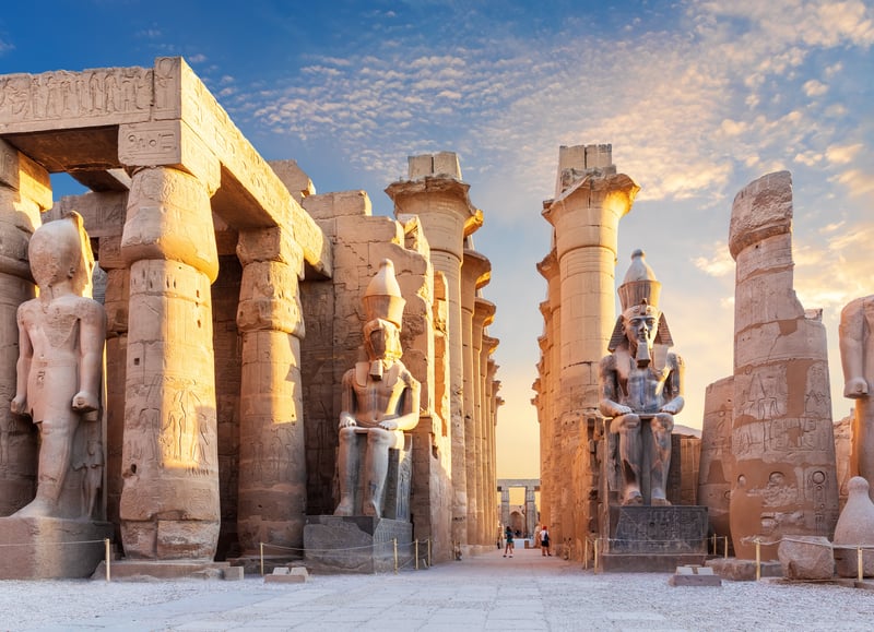 Explore ancient Luxor Temple while in Luxor, Egypt.