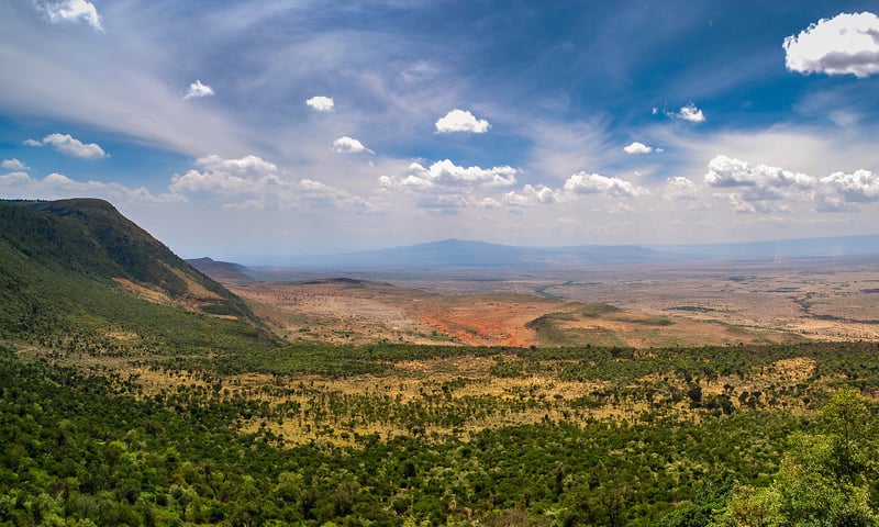 Admire Great Rift Valley near Lake Nakuru National Park, Kenya.