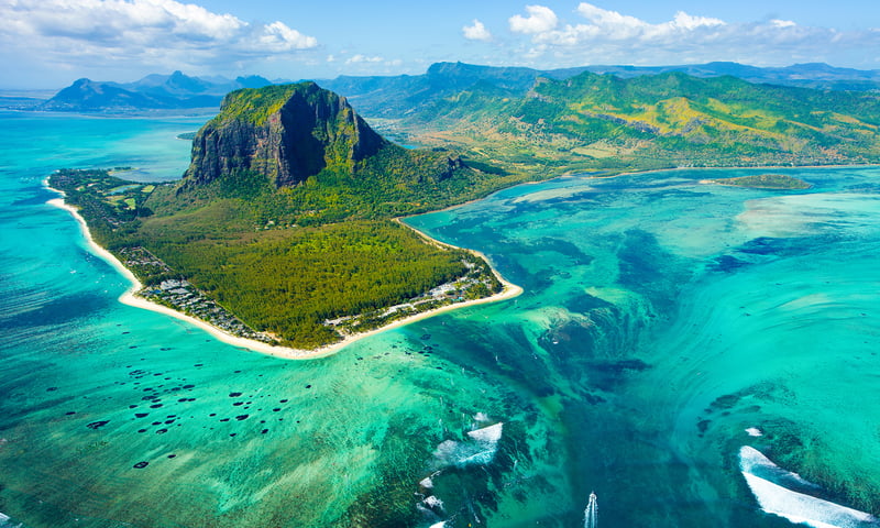 Stay overnight in Mauritius with time to explore the surrounding coral reefs and more.