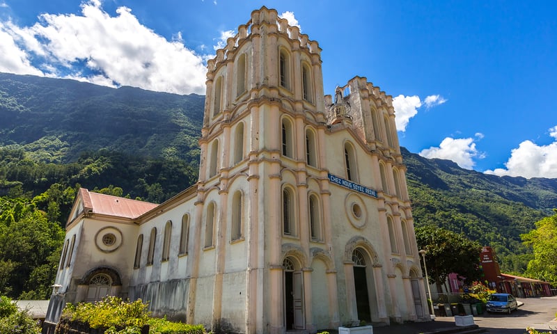 Visit the 19th century Church of Salazie, Reunion Island.