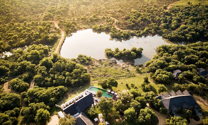 Travel to the 5-star Letamo Lodge in the Qwabi Private Game Reserve, Itinerary 1.