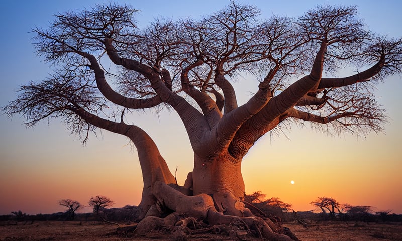 Admire centuries-old Baobab trees before descending into the Great Rift Valley in Malawi.