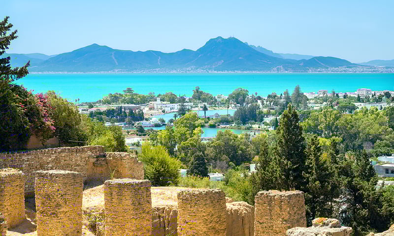 The port of La Goulette is gateway to Tunis, Tunisia's capital city.