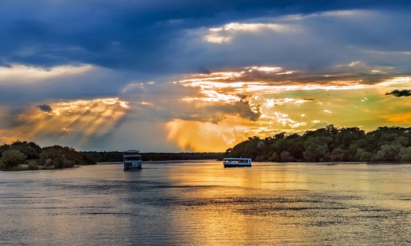 Embark on a sunset cruise and more from Livingstone, optional activity, charges apply.