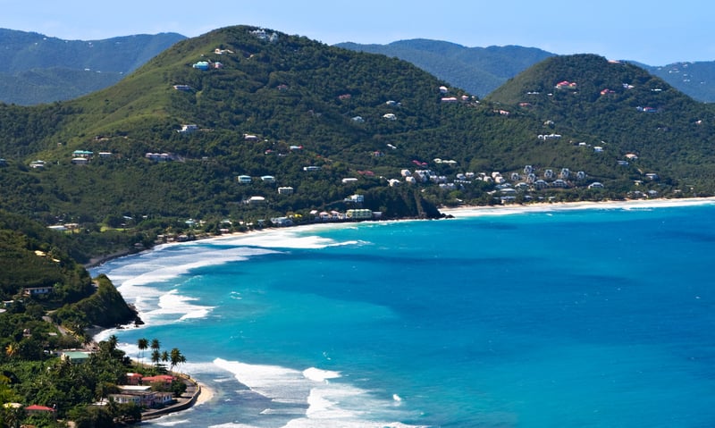 Tortola is the largest of the British Virgin Islands in the Caribbean (Itinerary 2 & 3).