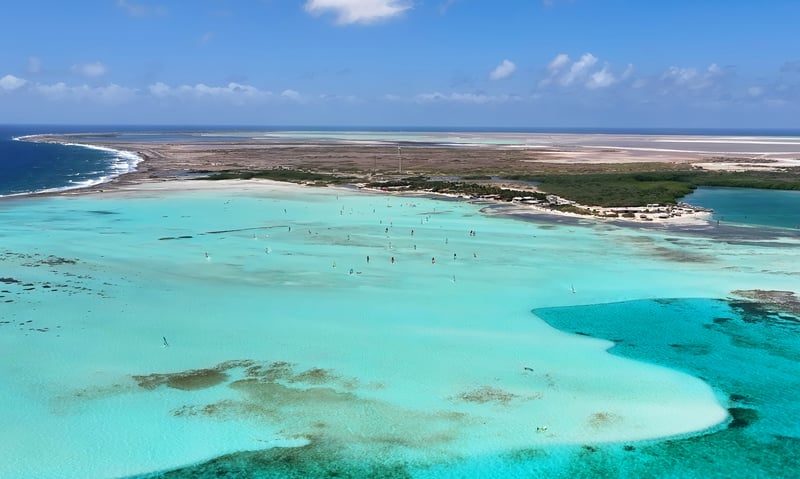Unwind on the beaches of Kralendijk, Bonaire.