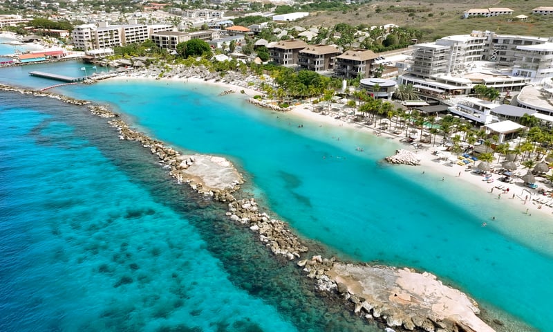 Feel the sea breezes of Willemstad, Curacao.