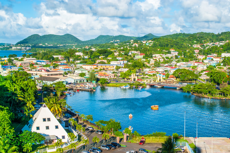 Discover the quaint town of Castries in St Lucia.