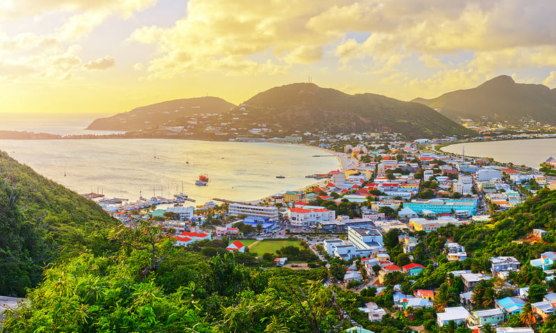 Admire the gentle beauty of St Maarten's Philipsburg (Itinerary 1 & 3).