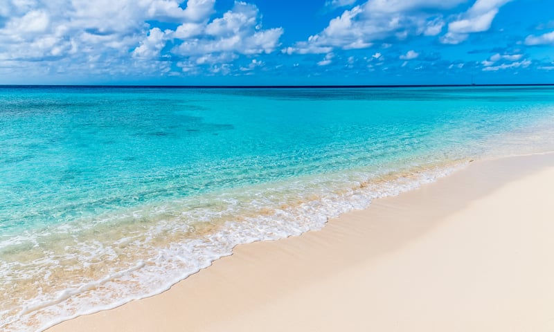 Unwind on the idyllic beaches of Grand Turk, Turks and Caicos Islands.