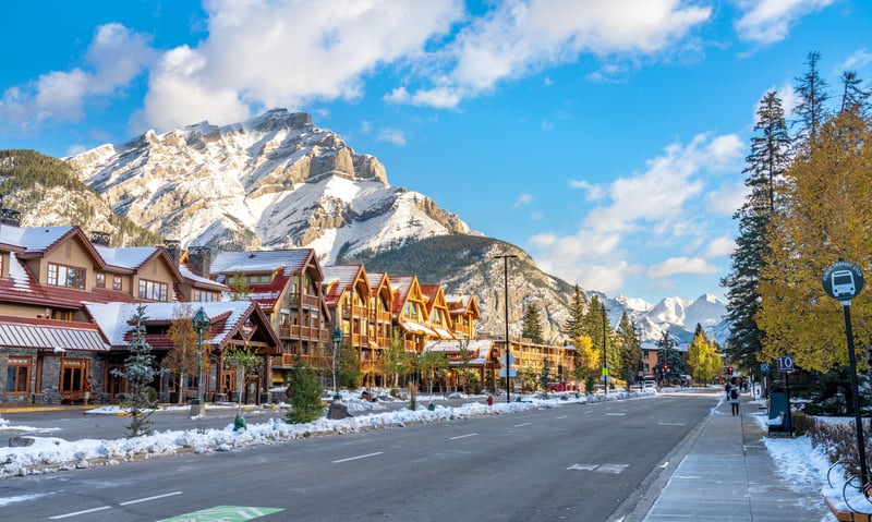 Enjoy leisure time in Banff, Canada.
