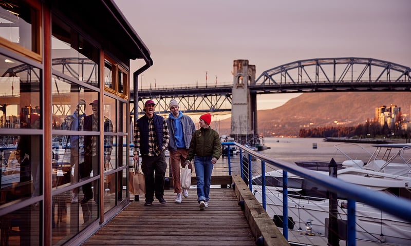 Head out to Granville Island to shop at trendy boutiques and dine Vancouver's freshest seafood.