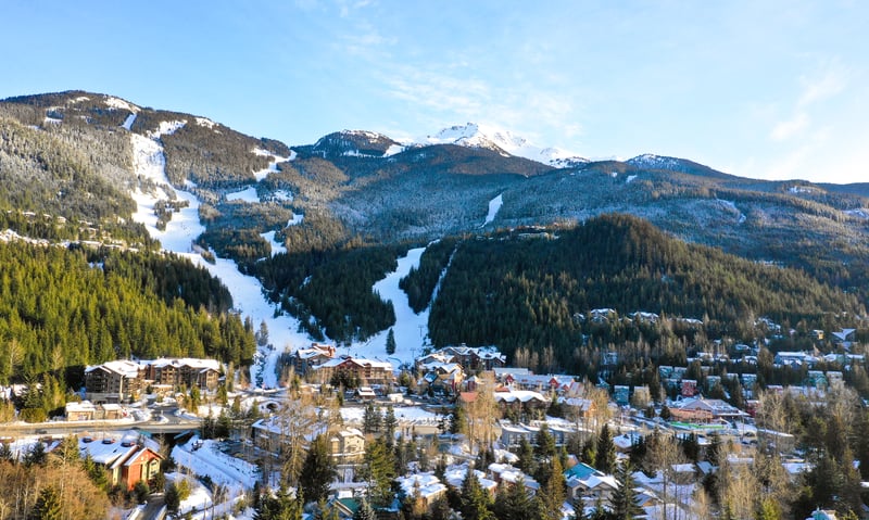 Explore the quaint village of Whistler, Canada.