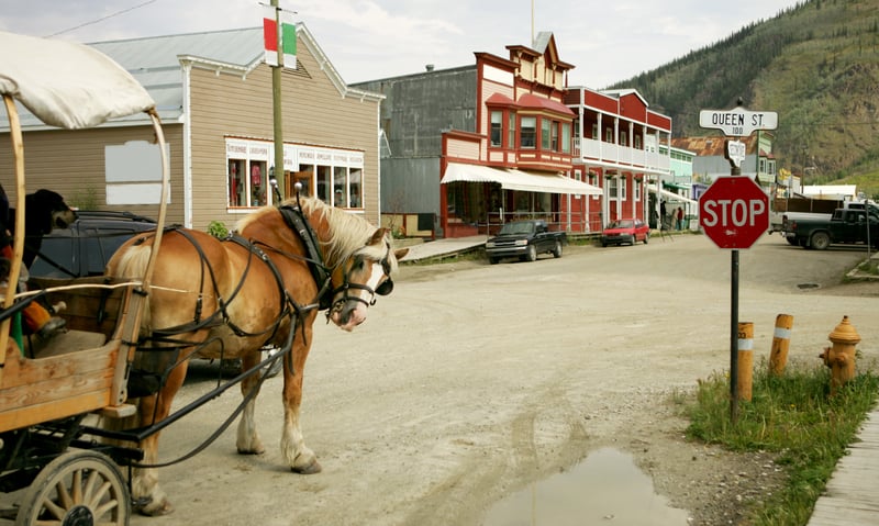 Step back in time to the Klondike Gold Rush at Dawson City, Canada.